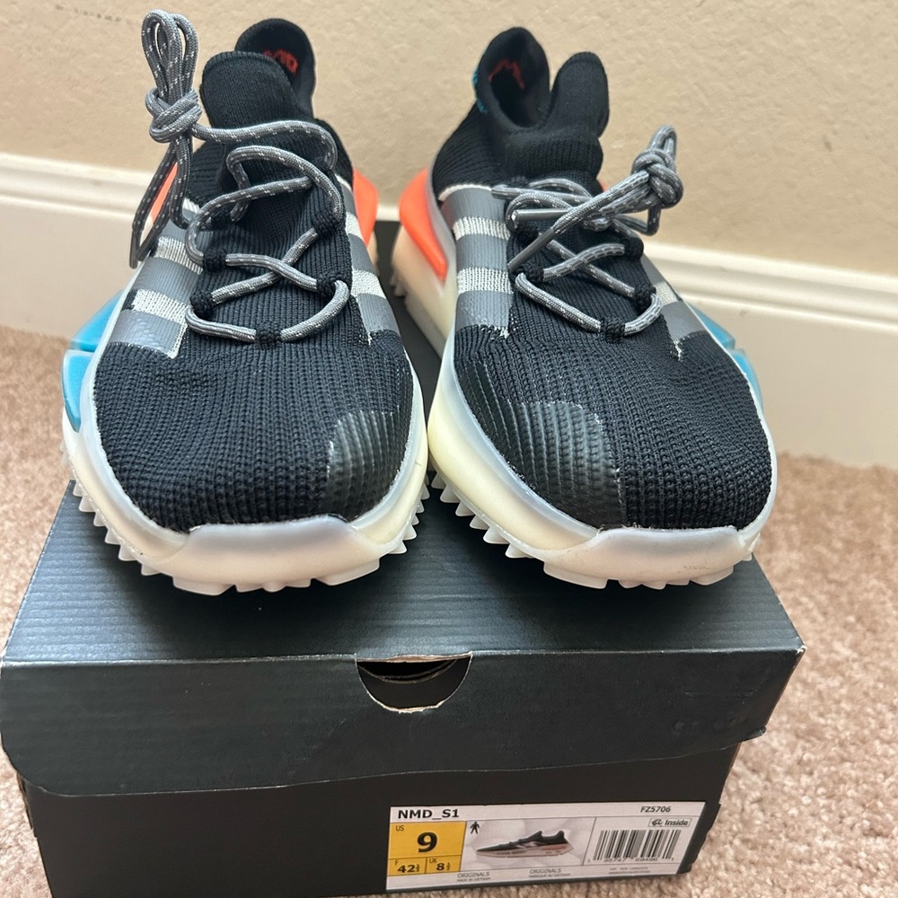 Adidas NMD_S1  Black and Blue Running Shoes